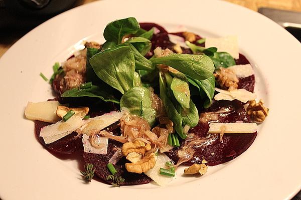 Beetroot Carpaccio with Horseradish Dressing