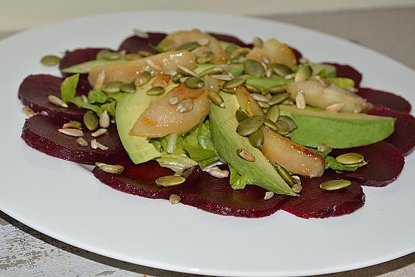 Beetroot, Pear and Avocado Salad