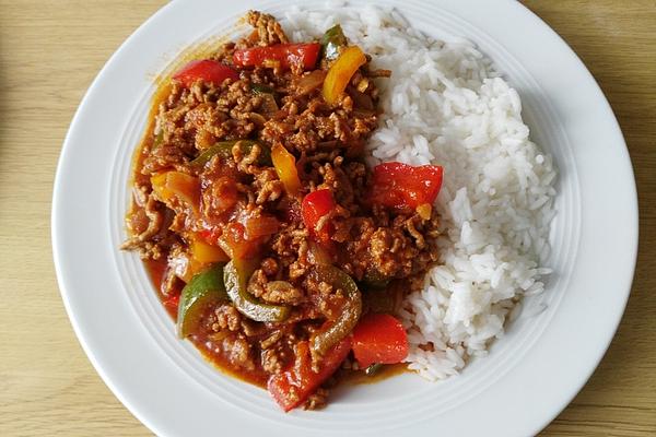 Bell Pepper Mince Pan
