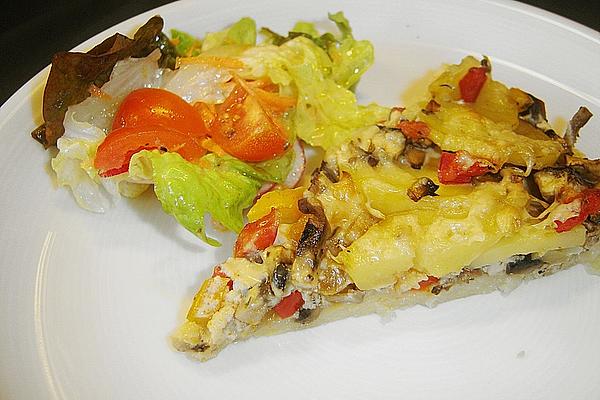 Bell Pepper – Mushroom – Quiche