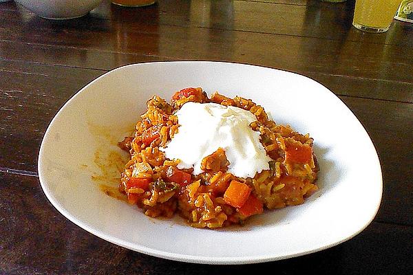 Bell Pepper Rice Pan