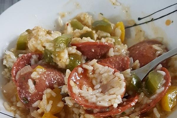 Bell Pepper – Rice Pan with Sucuk