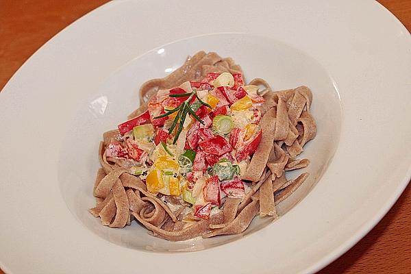 Bell Pepper Ricotta Pasta