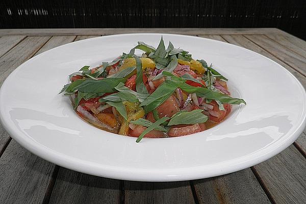 Bell Pepper Salad with Lemon and Honey Dressing