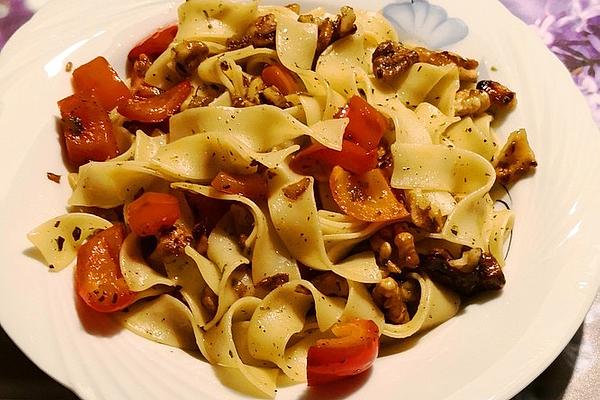Bell Pepper – Walnut Spaghetti