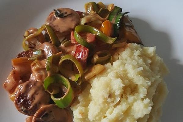 Bratwurst – Leek Pan