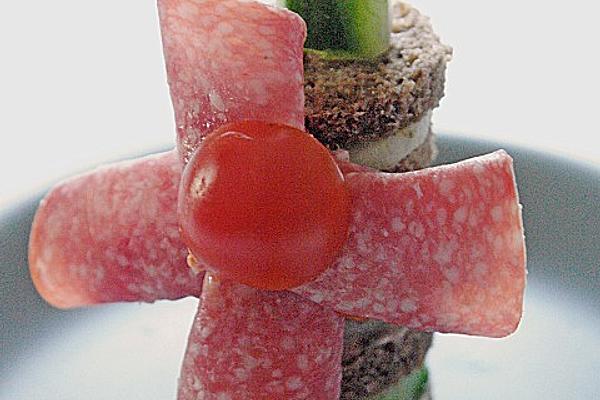 Bread-Vegetable Windmills
