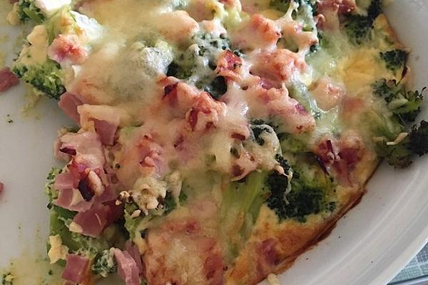 Broccoli and Cauliflower Casserole with Ham