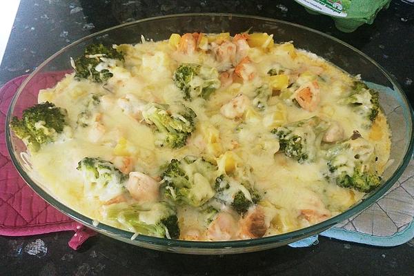 Broccoli and Salmon Casserole