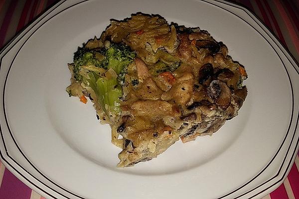 Broccoli Kritharaki Bake with Slices