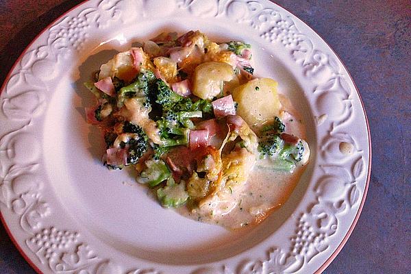 Broccoli Potato Cheese Casserole