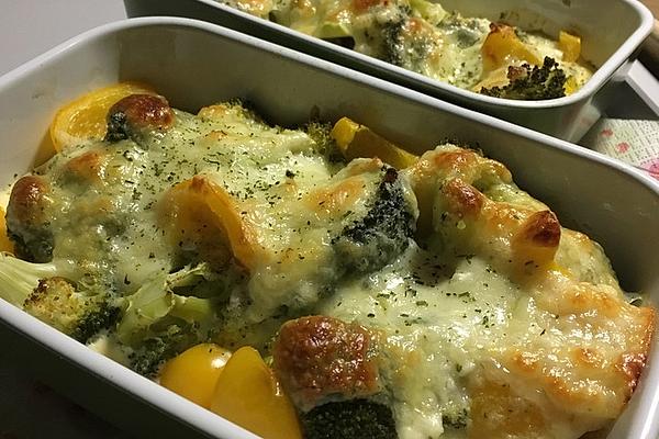 Broccoli Semolina Casserole with Cottage Cheese