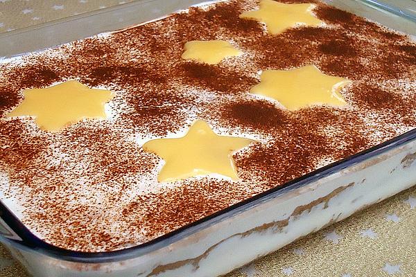 Brownie Tiramisu with Eggnog