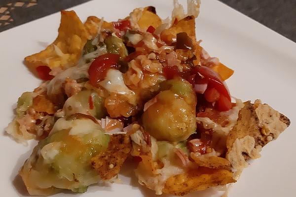Brussels Sprouts Nacho Casserole