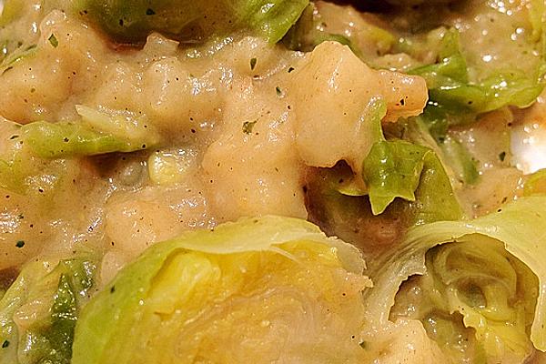 Brussels Sprouts with Parsnips