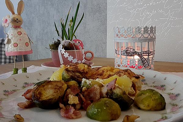 Brussels Sprouts with Walnuts and Bacon