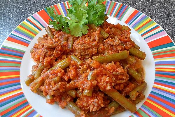 Bulgur with Green Beans