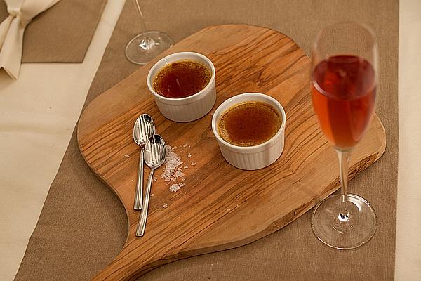 Butterscotch Pots De Crème with Caramel Sauce