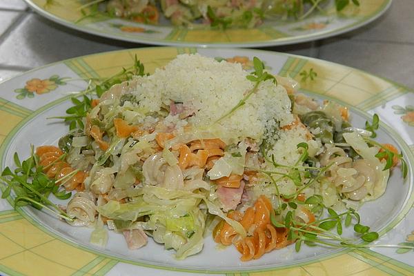 Cabbage and Ham Pasta