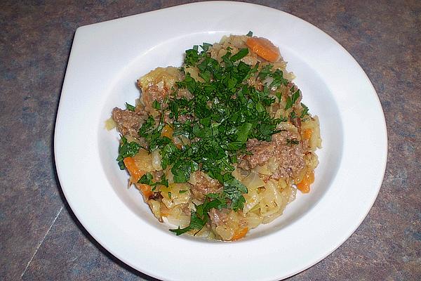 Cabbage Stew with Mince