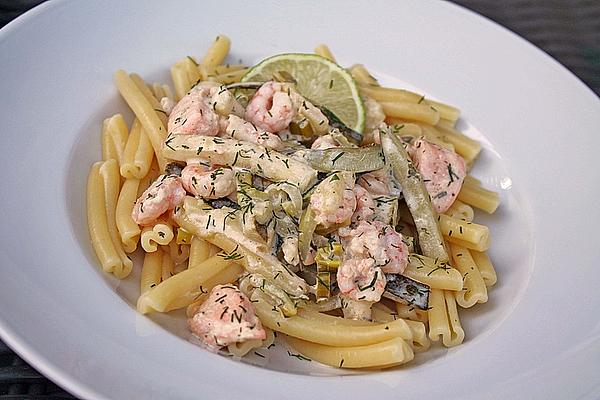 Caipirinha Noodles with Salmon and Prawns