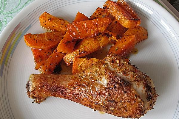 Cajun Drumsticks with Sweet Potatoes
