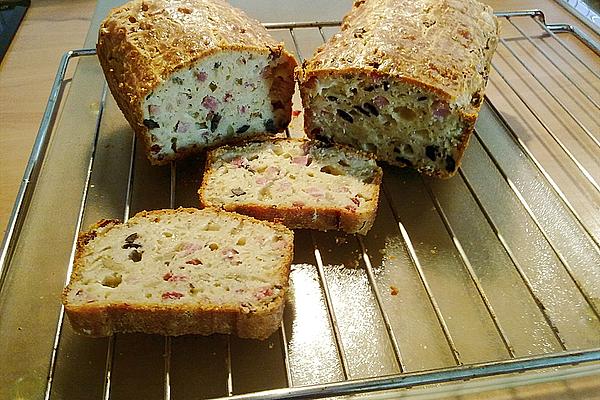 Cake Aux Olives and Jambon