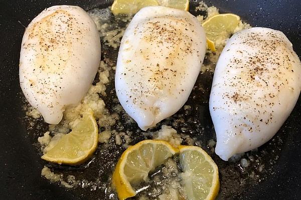 Calamari Filled with Feta