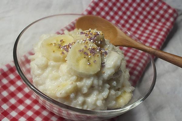 Caramelized Rice Pudding with Banana