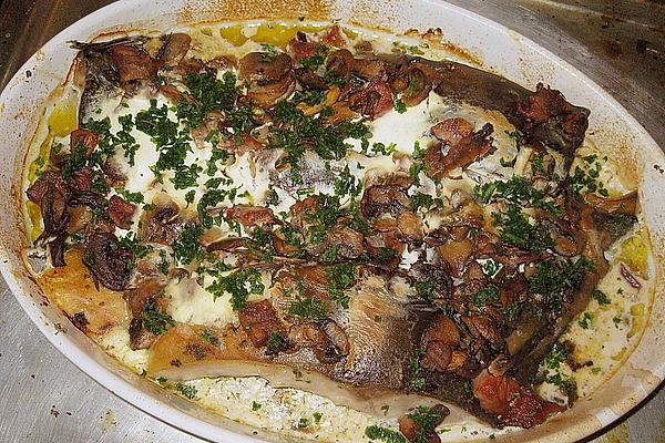 Carp with Mushrooms