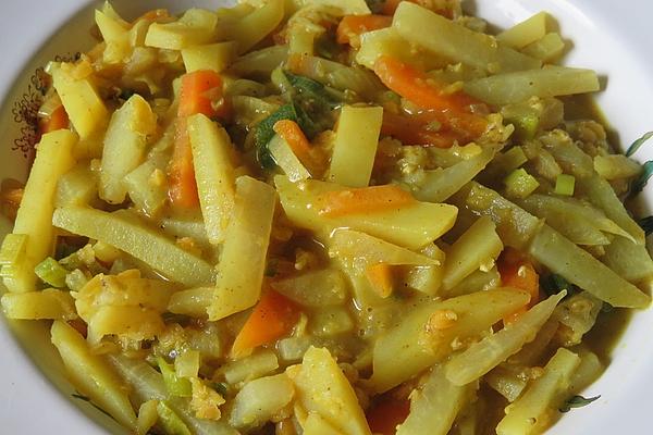 Carrot and Kohlrabi Curry
