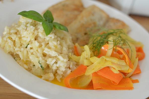 Carrot-fennel-vegetables in Orange-ginger Sauce