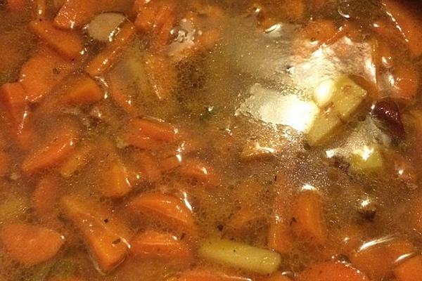 Carrot Soup with Kasseler