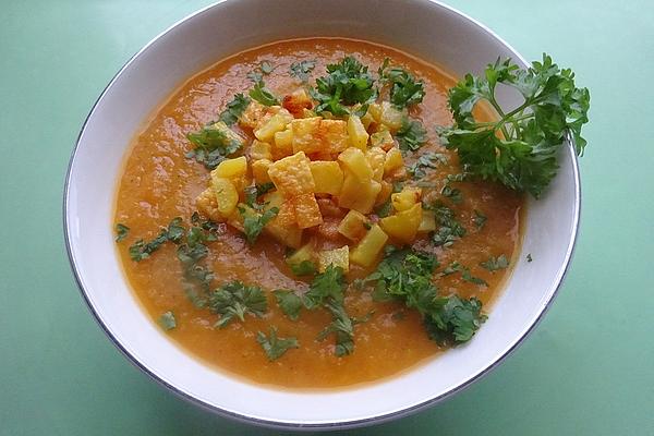 Carrot Soup with Sparkling Wine