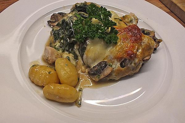 Casserole with Gnocchi, Turkey and Mushrooms