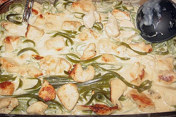 Casserole with Green Pasta