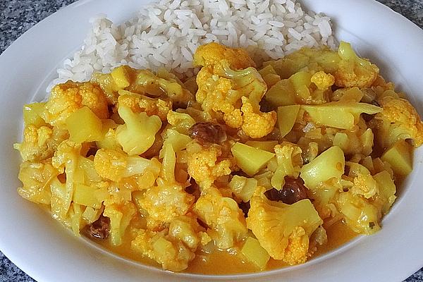 Cauliflower and Banana Curry