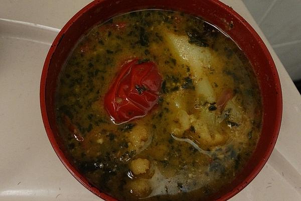 Cauliflower and Kale Soup