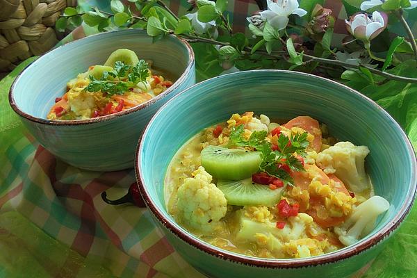 Cauliflower – Carrot – Curry with Red Lentils