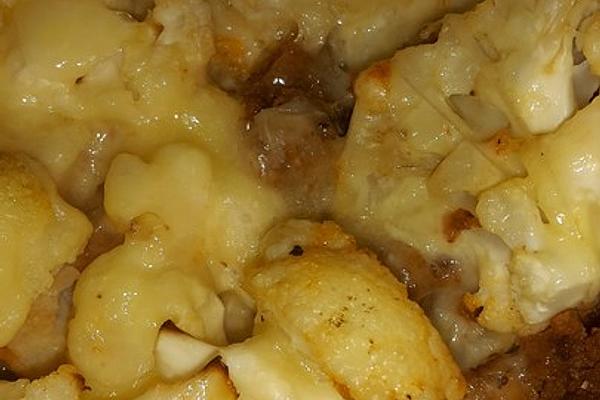 Cauliflower Casserole with Bread