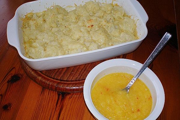 Cauliflower Casserole with Pineapple and Chili Sauce
