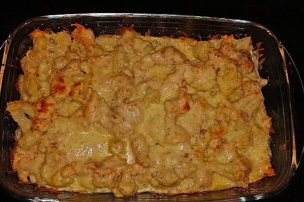 Cauliflower Casserole with Salmon