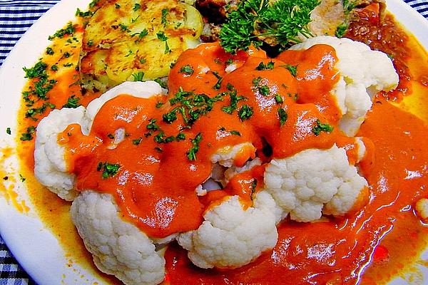 Cauliflower in Aurora Sauce