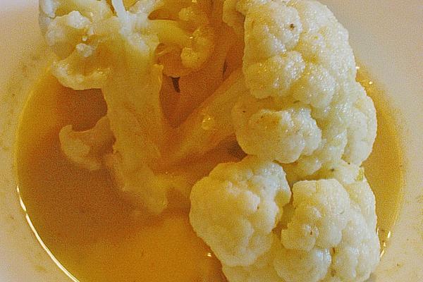 Cauliflower in Banana Cream Sauce