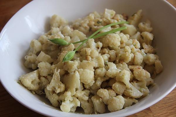 Cauliflower on Wild Garlic Buds