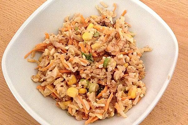 Cauliflower Salad with Honey Mustard Dressing