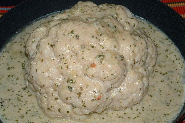 Cauliflower Whole with Herb Sauce