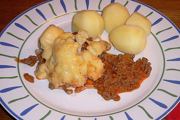 Cauliflower with Minced Sauce