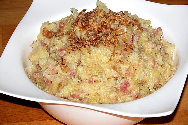 Celery Potato Mash with Bacon