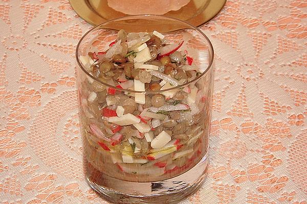 Cheese and Lentil Salad